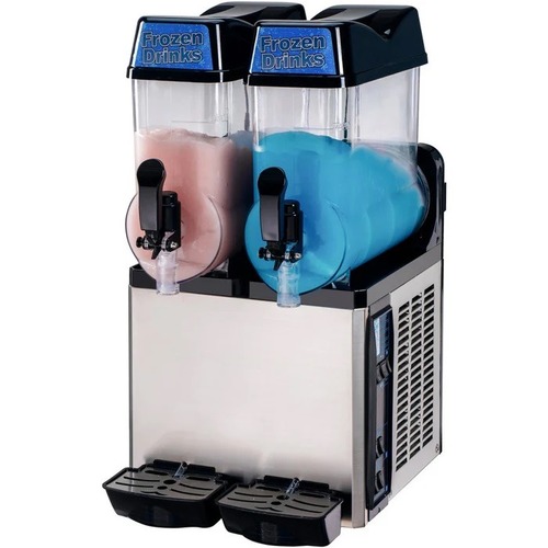 Slush Machine 12 Liter X 2 #976 - Capacity 12 liters per tub Power: 800 watts   220V, 50Hz  Dimensions: 430*550*810mm Brand Western Touch