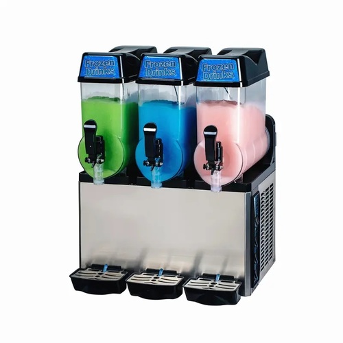 Slush Machine 12 Liter X 3  #977 - Capacity 12 liters per tub  Weight: 80 kg  Power: 1100 watts   220V, 50Hz  Dimensions: 660*550*810mm Brand Western Touch