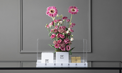 Pablo - The bouquet contains lisanthus, gerbera, rise flowers with mubkhar and Belgian chocolate.
Height: 59 cm, Width: 41 cm