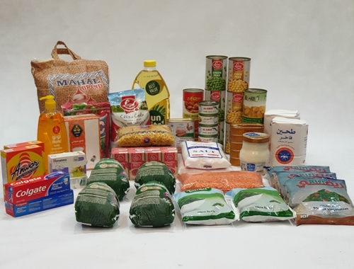 Nadia Two Persons Food Box (Contains Frozen Food & Personal Care Items) - 5 KG Rice | Sunflower Cooking Oil 1.6 L | 1 KG Lentils | 4x400G Frozen Mixed Veggies | 2x400G Frozen Okra | 4x800G Frozen Whole Chicken | 3 Canned Green Peas | 3 Canned Chickpeas | 2 Foul | 2 Canned Mushrooms |5 Canned Tuna | 5 Canned Sardine | 2 Luncheon | 8x135G Tomato Paste | 3x500G Macaroni | 2x1 KG Flour | 900G Powder Milk | 400g instant Powder Juice | 100 Tea Bag Pack | 1 KG Sugar | 1 KG Salt | 500g Cream Cheese | 1 Shampoo | 2 Body Soap | 1 Toothpaste | 2 Detergent |