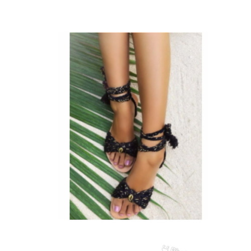 Sandal montego bay black /gold