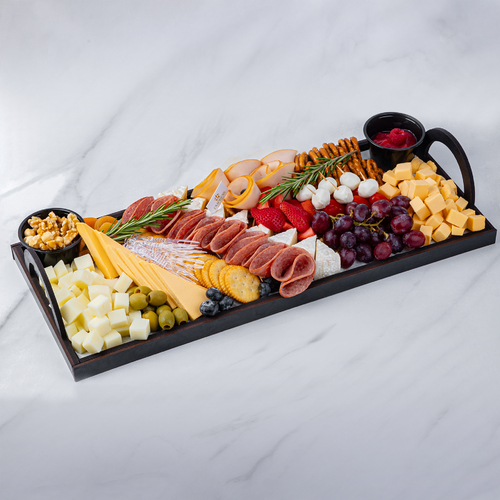 Cheese Platter - 5 kinds of Cheese, Turkish Beef, Mix Red Fruits, Baby Pickles and crakers