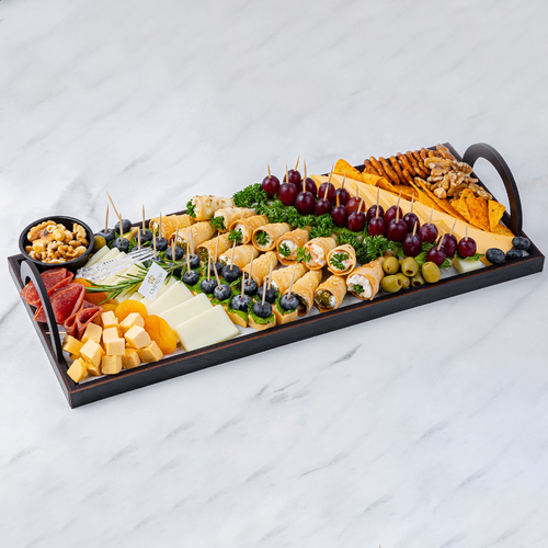 Cheese Platter -1 - 3 kinds of Cheese, Turkish Beef, Mix Red Fruits, Baby Pickles and crakers & Crispy Funnel.