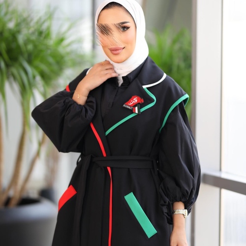 جاكيت حفر على الوان علم الكويت