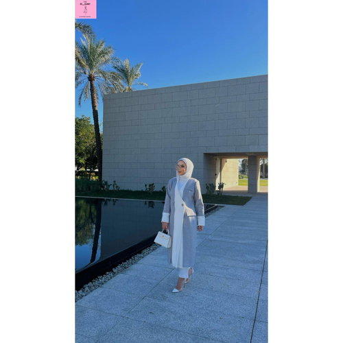 long jacket with scarf 🧣