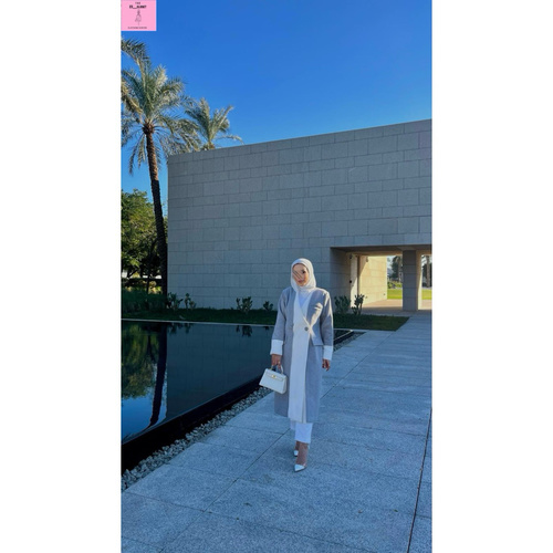 long jacket with scarf 🧣
