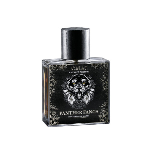 Panther Fangs - Unisex - Extrait de parfum- 50 mlTop
notes : Grapefruit- Bergamot   Middle notes :
Jasmine- Buchu or Agathosma -
Ambrette (Musk Mallow)    



Base
notes : Ambergris- Civet-
Smoke-Amber- Vanilla - Tonka Bean