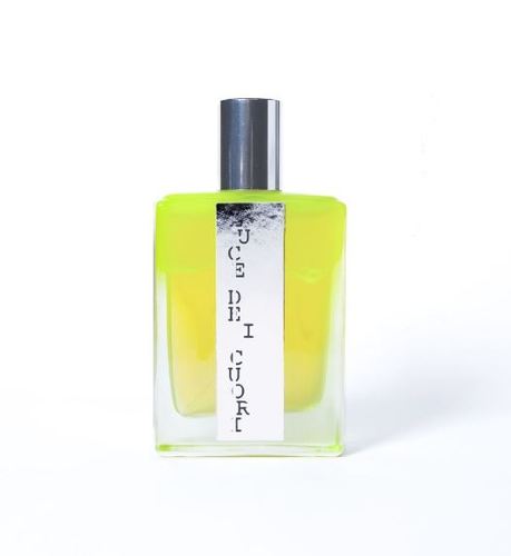 LUCE DEI CUORI - UNISEX - EXTRAIT DE PARFUM 50ML  Top notes are Musk, Patchouli, Sandalwood, Vanilla, Tonka Bean and Amber middle notes are iris and Cedar base notes are Rosemary, Orange, Elemi resin, Rose and Incense.