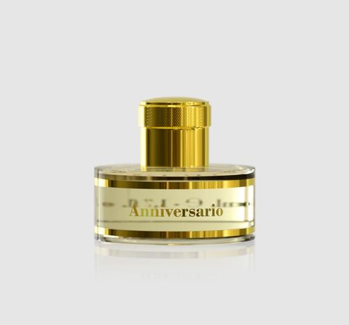 ANNIVERSARIO - UNISEX - EAU DE PARFUM 50ML  Top notes are Peach, Strawberry, Blueberry, Coconut and Saffron middle notes are Heliotrope, Orchid, Rose and Jasmine base notes are Agarwood (Oud), Sandalwood, Musk, Vanilla and Patchouli.