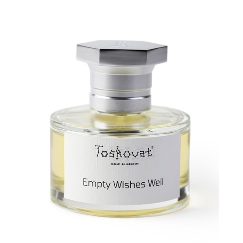 EMPTY WISHES WELL - UNISEX - EXTRAIT DE PARFUM 60ML  Top note is Metallic notes middle notes are Rain Notes, Sage, Dried Fallen Leaves, Myrrh and Stone base notes are Earthy Notes, Patchouli, Galbanum, Java vetiver oil, Haitian Vetiver, Amyris and Carrot Seeds.