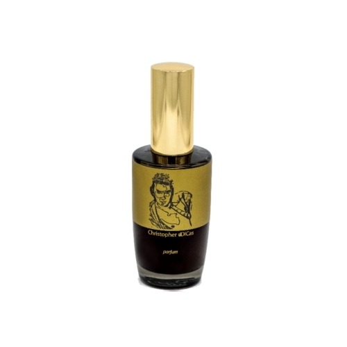 CHRISTOPHER DICAS - UNISEX - PERFUME 30ML  Top notes are Basil, Lavender, Sage, Magnolia, iris, Bamboo and Wormwood middle notes are Mastic or Lentisque, Hedione, Atlas Cedar, Cloves, Cardamom, Grapefruit, Ginger and Sandalwood base notes are Tobacco, Cashmere Wood, Oakmoss, Patchouli, Leather, Musk and Bay Leaf.