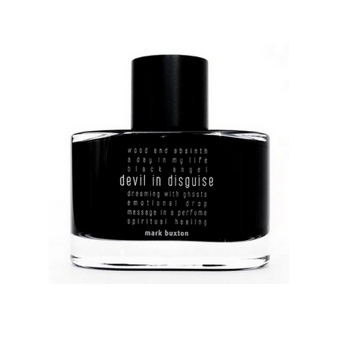 DEVIL IN DISGUISE - UNISEX - PARFUM 100ML   Top notes are Rhubarb Leaf and Ginger middle notes are Neroli and Magnolia base notes are Vetiver, Musk and Patchouli.