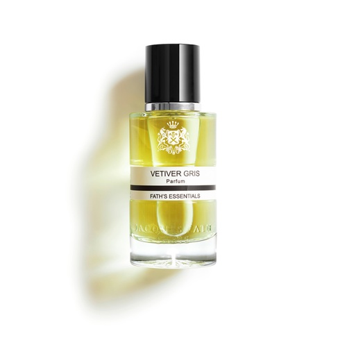 VETIVER GRIS 50ML - Top Notes  Hazelnut  Bitter Orange  Mandarin Orange Middle Notes  Geranium  Galbanum  Neroli Base Notes  Java vetiver oil  Vetiver  Iris  Sinfonide