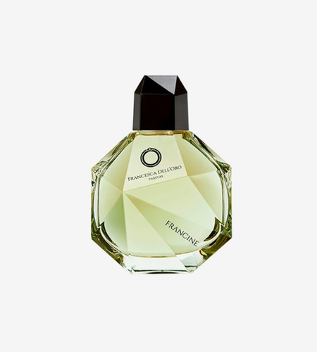 Francine - Top Notes  Sicilian Bergamot  Italian Lemon  Citruses Middle Notes  Galbanum  Mastic or Lentisque  Basil  Jasmine Base Notes  Precious Woods  Musk  Amber