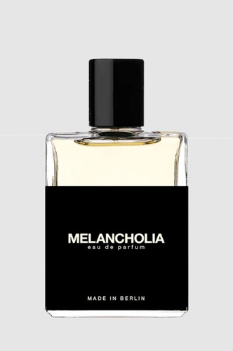 Melancholia - Top Notes  Black Currant  Violet Leaf  Green Apple  Bergamot Middle Notes  Dates  Narcissus  Lily-of-the-Valley  Musk Base Notes  Clearwood  Vetiver  Incense  Juniper