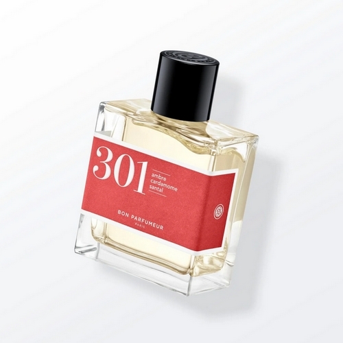 301 sandalwood, amber, cardamom - Unisex - Eau de Parfum 100ml  Top notes are Cardamom, Cypress, Cumin, Thyme and Ylang-Ylang middle notes are Cedar, Coconut Nectar and Jasmine base notes are Sandalwood, Amber, Benzoin and Patchouli.