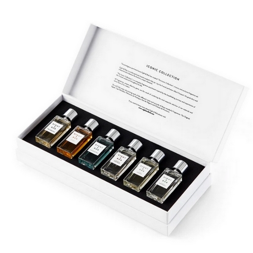 ICONIC COLLECTION - The Iconic Collection includes an exclusive assortment of 6 fragrances in 30ML format: The Original, Egypt, Mémoires de Mustique, Cap d’Antibes, Nuit de Megève, Champs de Provence.