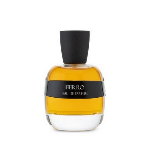 FERRO - FOR MEN - EAU DE PARFUM 100ML  Notes: Patchouli, Pine needles, Cacao, Woody notes, Vanila, pineapple, Sandalwood. Brandy, Bergamot, Geranium, Tonka Bean, Jasmine, Saffron, ylang ylang