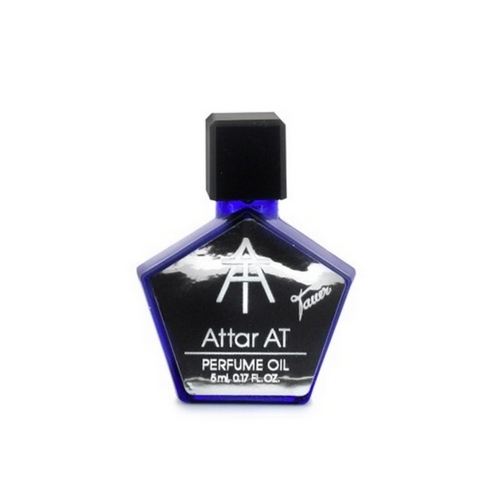 ATTAR AT - PERFUME OIL 5ML Fragrance Notes Animalic leather, birchtar, Java vetiver, dark dry woods, sandalwood, hints of Jasmine, cistus, and castoreum.