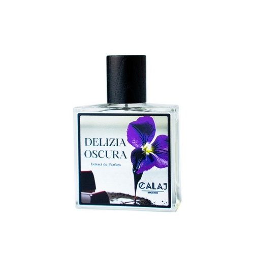 DELIZIA OSCURA - UNISEX - EXTRAIT DE PARFUM 50ML  Top notes are Coffee, Bergamot, Ylang Ylang and Raspberry. middle notes are Violet, Hazelnut, Milk and Lily of the Valley middle notes are Violet, Hazelnut, Milk and Lily of the Valley