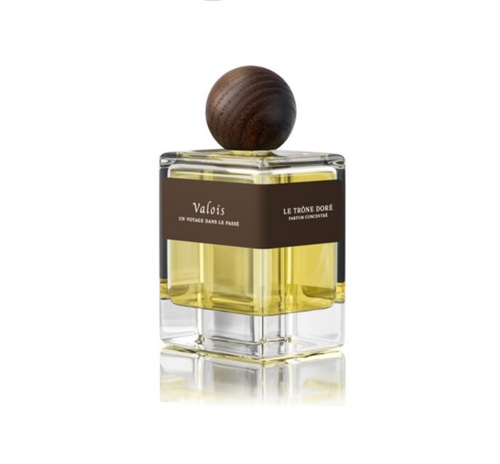 Le Trône Dore - Top Notes  Lime  Apple pulp  Cardamom Middle Notes  Ionones  Orange Blossom  Cistus Incanus  Woody Notes  Cedar Base Notes  Agarwood  Musk  Tonka Bean  Amber  Cambodian Oud