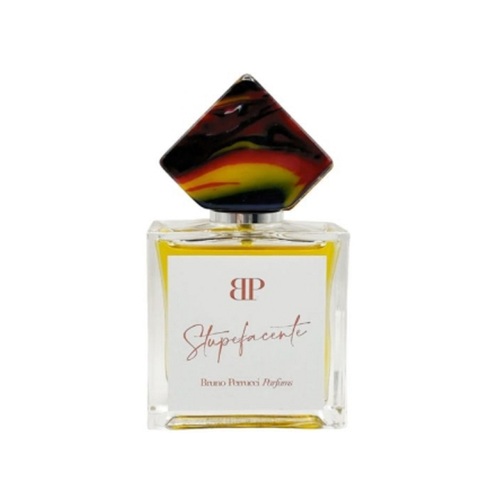 Stupefacente - 50ml in 35% Extrait de Parfum  Top notes: cognac, anise, orange, narcotic flowers  Heart notes: rose, green tea, lily of the valley, geranium, lavender  Base notes: amber, vetiver, myrrh, patchouli, vanilla, grey musk