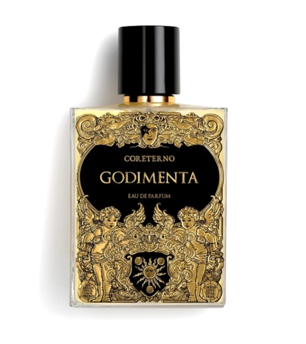 Godimenta - HEAD: SPICY GINGER, BERGAMOT, PEPPERMINT, LEMON LEAVES HEART: RASPBERRY LEAVES, JASMIN, WHITE FIR BALM, METALLIC ROSE BASE:AMBER, CEDAR WOOD, DEEP WOODS, MUSK