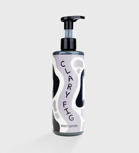 Clary fig LOtion - Top: Caraway, Lemon Heart: Clary Sage, Fig, Milk Base: Musk, Sandalwood