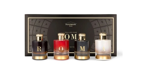 Roma Collection - The box contains the 4 Special Edition fragrances of 100 ml each: R, O, M, A.