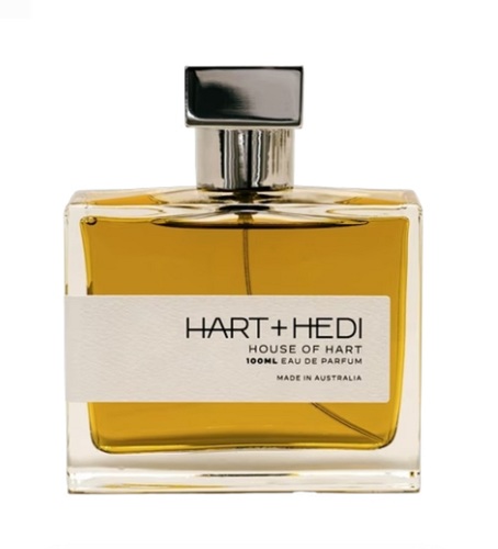 House of Hart - Top notes are Iris, Yuzu and Cinnamon; middle notes are Cocoa, Cardamon and Rose; base notes are Benzoin, Australian Sandalwood and Labdanum.