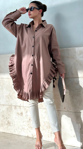 H Store Kw - Cotton shirt - Very nice cotton shirt 
 Free size Bust 26 inches 
 Sleeve 52 inches 
 Length 36 inches