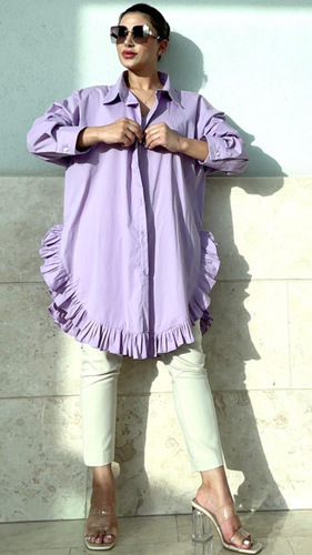 Cotton shirt - Very nice cotton shirt 
 Free size Bust 26 inches 
 Sleeve 52 inches 
 Length 36 inches