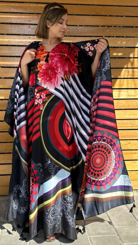 Set - Square Shawl with Cardigan
Length for both pieces is approximately 54 inches
Fabric is a cotton polyester blend
Free size…