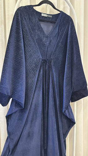 Velvet (M) - فستان مخمل فري سايز أوفر سايز  الطول التقريبي 54-55 انش