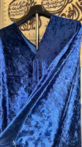 مخمل بدون حزام V 2 - فستان مخمل .. فري سايز … الطول التقريبي 54-55