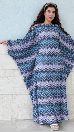 فستان نقشة الميسوني - فستان صيفي&nbsp; نقشة الميسوني&nbsp; مع حزام&nbsp; فري سايز … الطول التقريبي 54-55