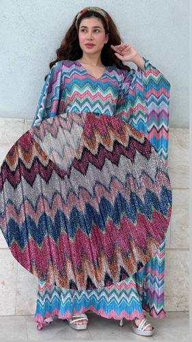 فستان نقشة الميسوني - فستان صيفي&nbsp; نقشة الميسوني&nbsp; مع حزام&nbsp; فري سايز … الطول التقريبي 54-55