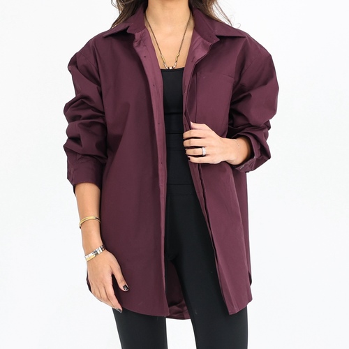 Puffy Burgandy Top