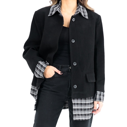 Black Checked Jacket