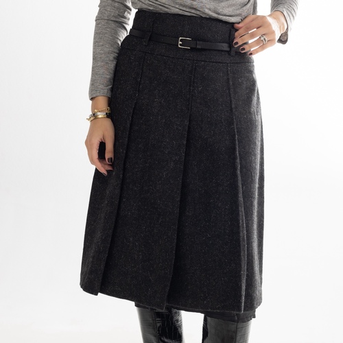 Dark Grey wool skirt