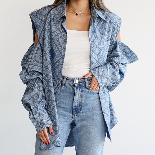 Denim Pandana Top