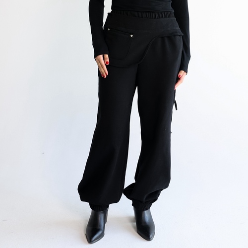 Black cotton pants