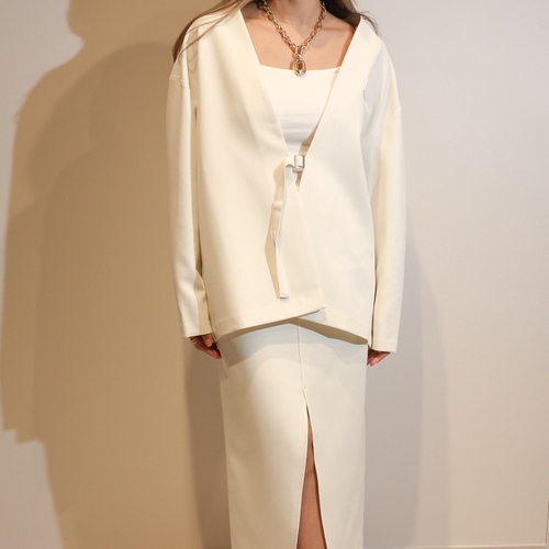 White set skirt & blazer