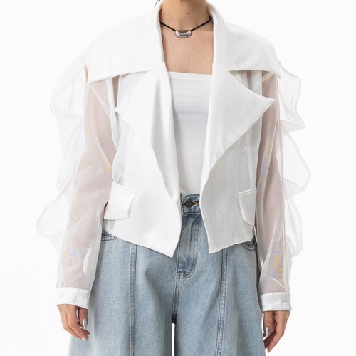 Mesh White Top