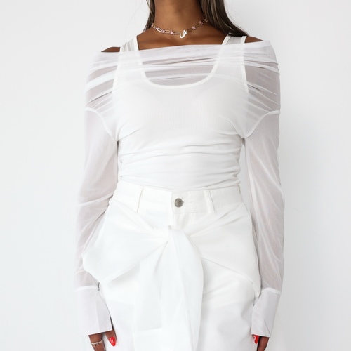 Tulle White Top