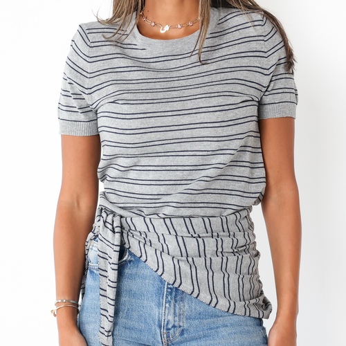 Stripe Grey Top