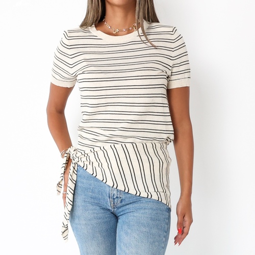 Stripe White Top