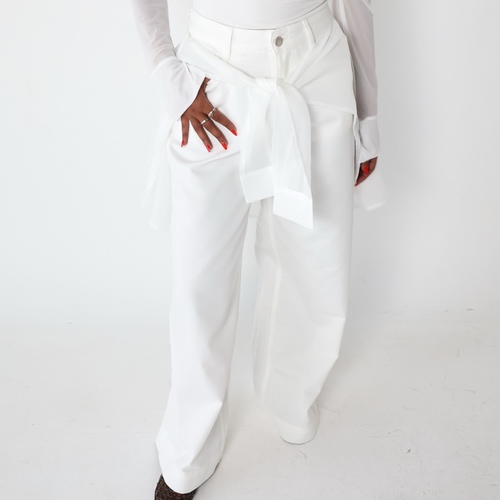 Sheer White Jeans