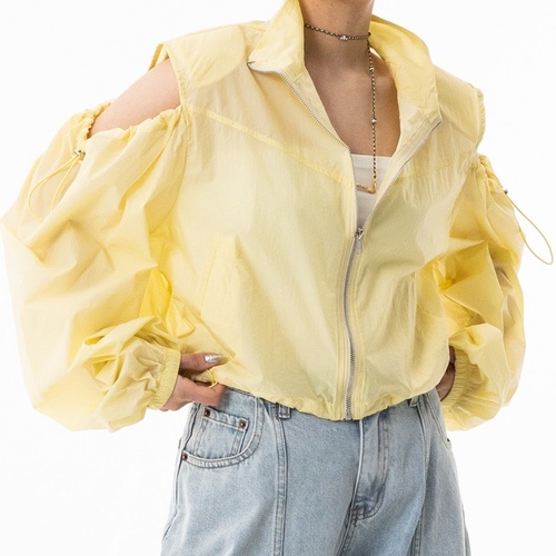 Open Neck shirt yellow