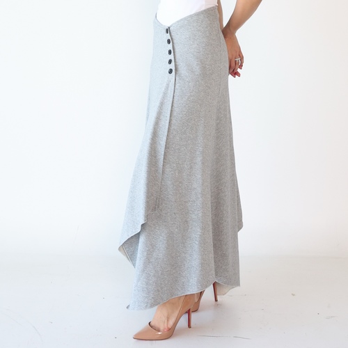 Grey Cotton Skirt